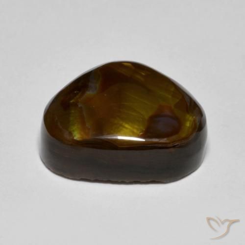 Agate de feu Multicolore naturelle Fantaisie, 7.70 ct, Translucide