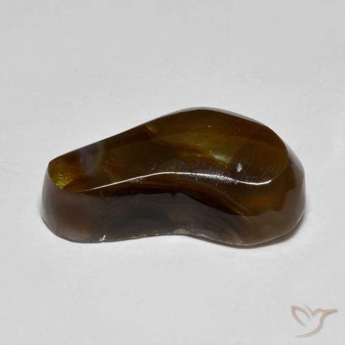Agate de feu Multicolore naturelle Fantaisie, 8.88 ct, Translucide