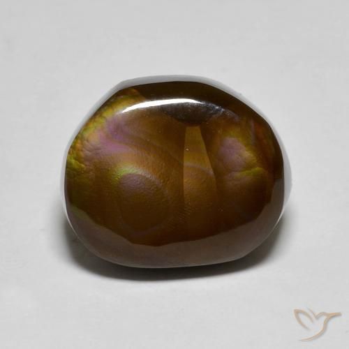 6.88ct Naturel Multicolore Agate de feu, Fantaisie, Opaque