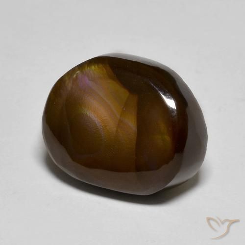 Agate de feu Multicolore naturelle Fantaisie, 6.88 ct, Opaque