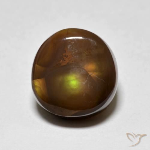 4.82ct Naturel Multicolore Agate de feu, Fantaisie, Opaque