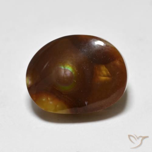 6.45ct Naturel Multicolore Agate de feu, Fantaisie, Opaque