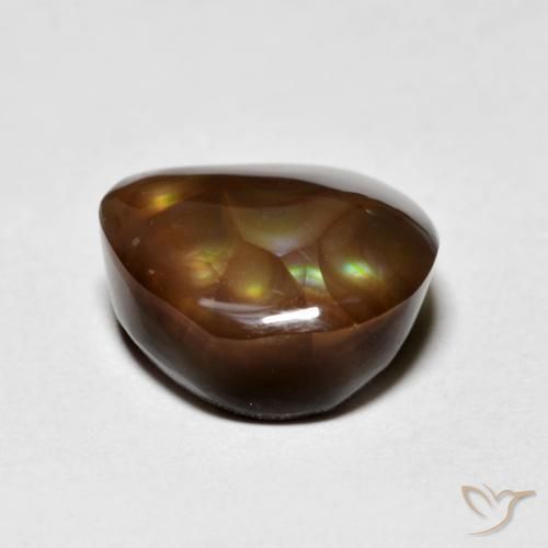 Agate de feu Multicolore naturelle Fantaisie, 4.71 ct, Opaque