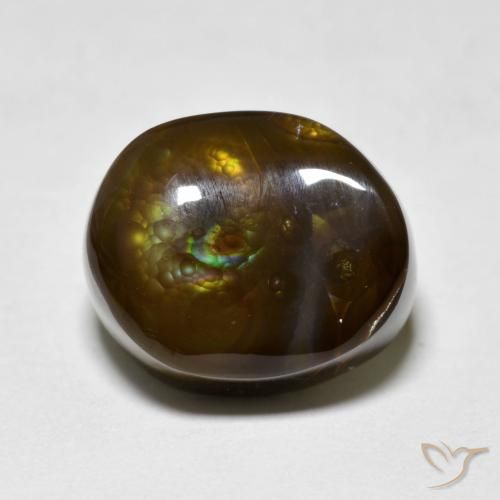 6.75ct Naturel Multicolore Agate de feu, Fantaisie, Opaque