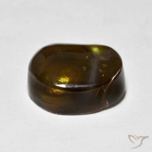 Agate de feu Multicolore naturelle Fantaisie, 6.75 ct, Opaque