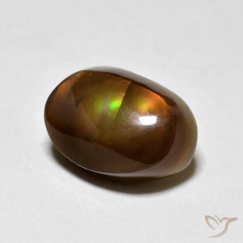 3.75ct Naturel Multicolore Agate de feu, Fantaisie, Opaque