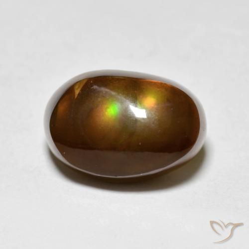 Agate de feu Multicolore naturelle Fantaisie, 3.75 ct, Opaque