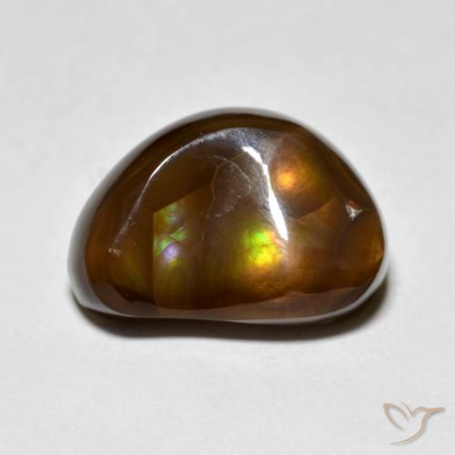 6.39ct Naturel Multicolore Agate de feu, Fantaisie, Opaque