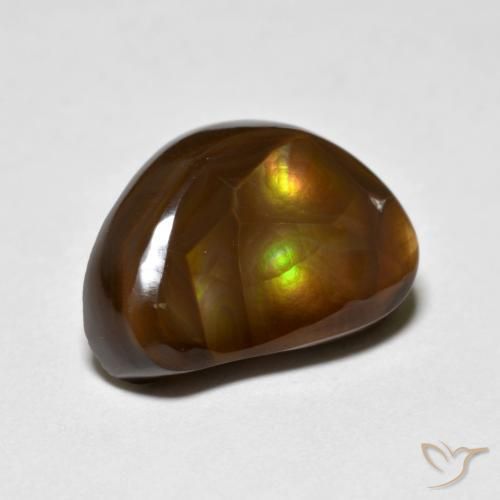 Agate de feu Multicolore naturelle Fantaisie, 6.39 ct, Opaque