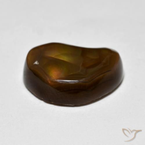Agate de feu Multicolore naturelle Fantaisie, 6.39 ct, Opaque