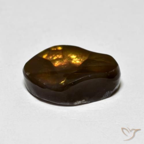 Agate de feu Multicolore naturelle Fantaisie, 4.75 ct, Opaque