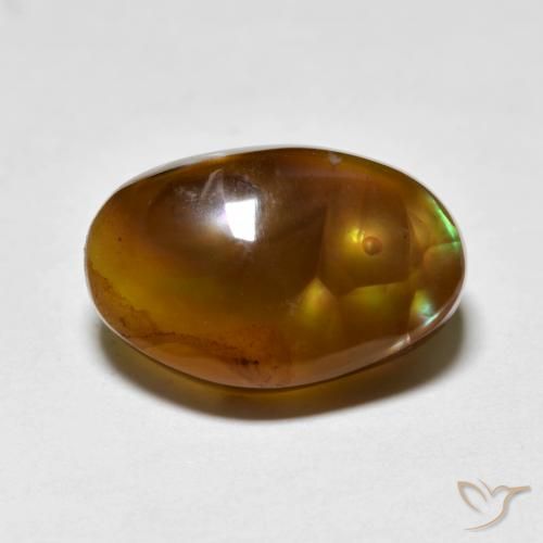 7.27ct Naturel Multicolore Agate de feu, Fantaisie, Translucide