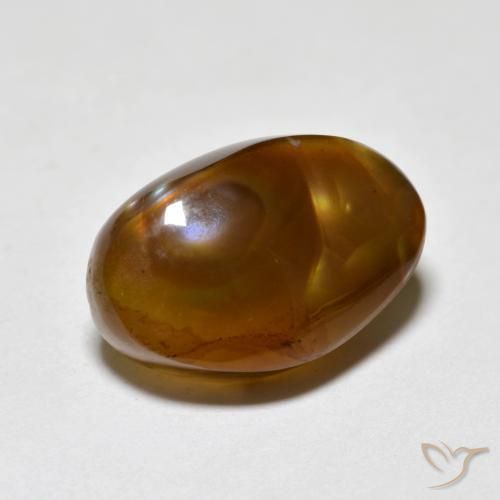 Agate de feu Multicolore naturelle Forme fantaisie, 7.27 ct, Translucide