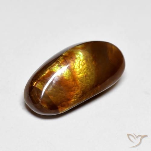 Agate de feu Multicolore naturelle Fantaisie, 5.43 ct, Opaque