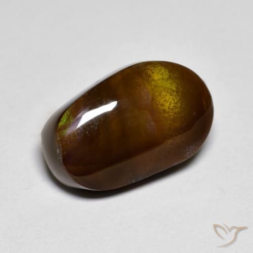 Agate de feu Multicolore naturelle Fantaisie, 5.66 ct, Opaque