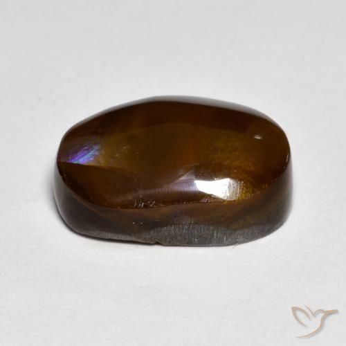 Agate de feu Multicolore naturelle Fantaisie, 5.66 ct, Opaque