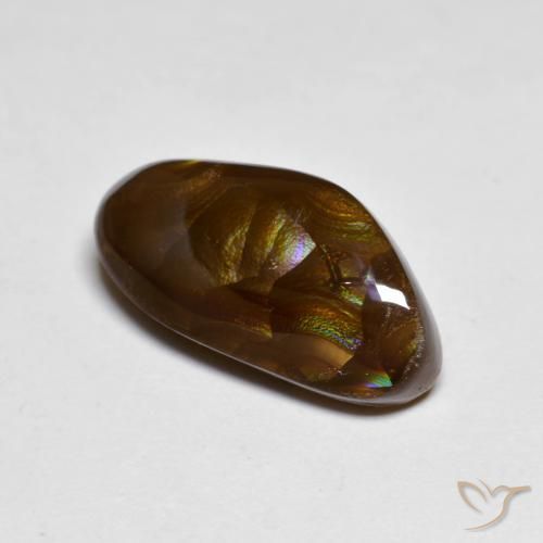 Agate de feu Multicolore naturelle Fantaisie, 5.83 ct, Opaque