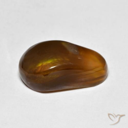 Agate de feu Multicolore naturelle Fantaisie, 6.51 ct, Translucide