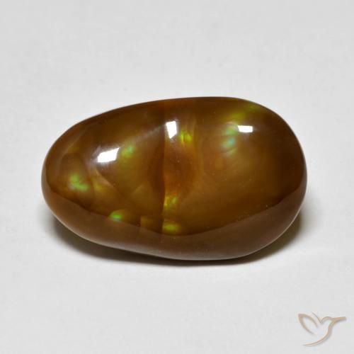 5.46ct Naturel Multicolore Agate de feu, Fantaisie, Opaque