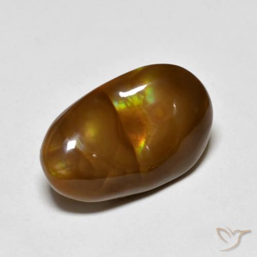 Agate de feu Multicolore naturelle Fantaisie, 5.46 ct, Opaque