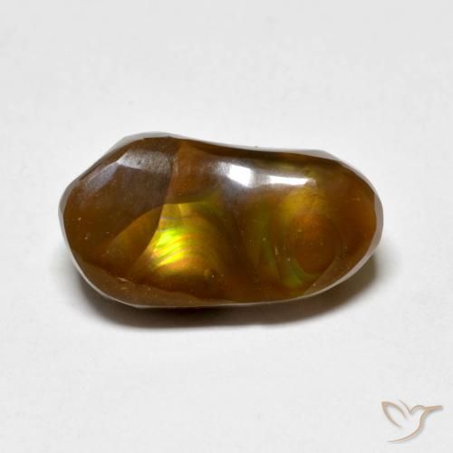 4.96ct Naturel Multicolore Agate de feu, Fantaisie, Opaque