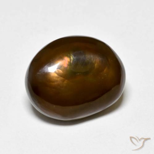 Agate de feu Multicolore naturelle Fantaisie, 5.26 ct, Opaque