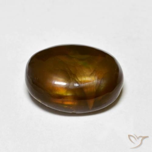 Agate de feu Multicolore naturelle Fantaisie, 5.26 ct, Opaque
