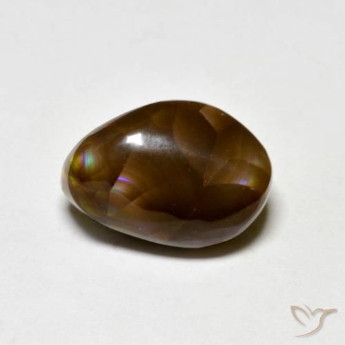 4.47ct Naturel Multicolore Agate de feu, Fantaisie, Opaque