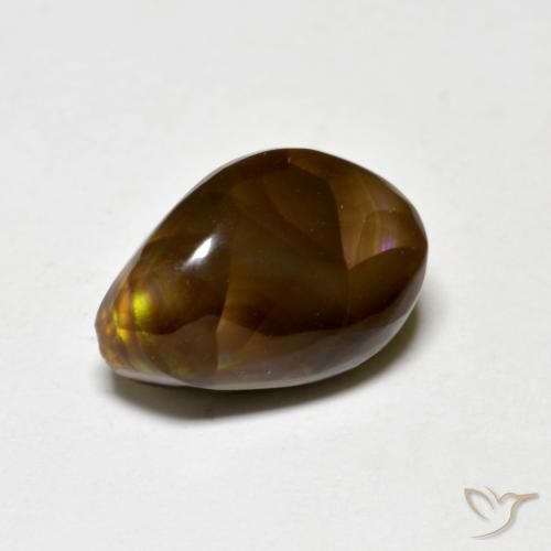Agate de feu Multicolore naturelle Fantaisie, 4.47 ct, Opaque