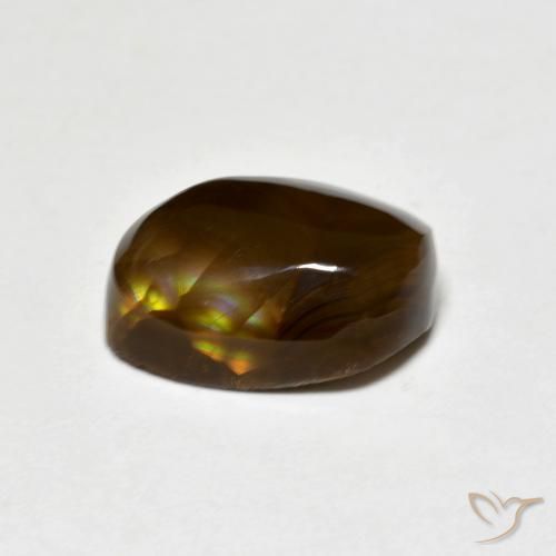 Agate de feu Multicolore naturelle Fantaisie, 4.47 ct, Opaque