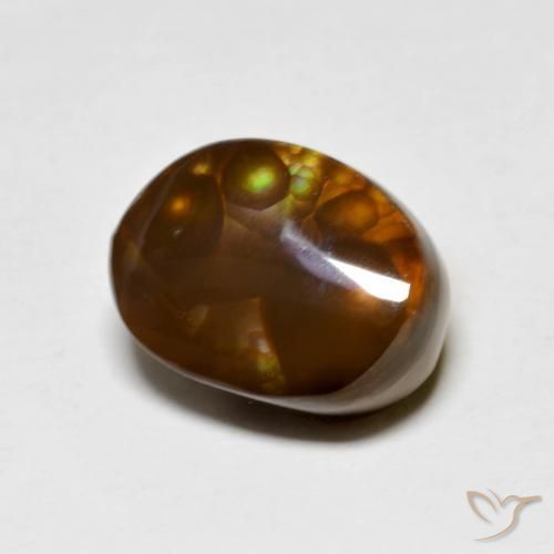 5.02ct Naturel Multicolore Agate de feu, Fantaisie, Opaque