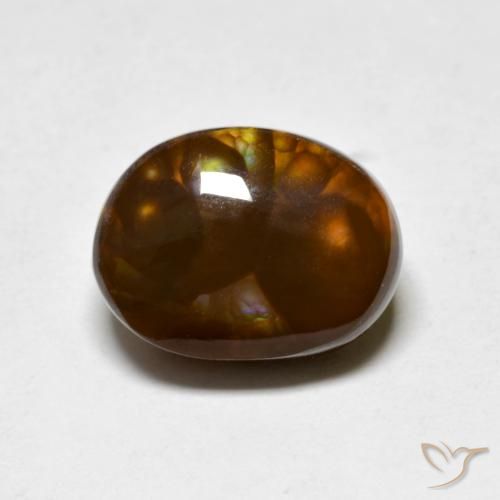 Agate de feu Multicolore naturelle Fantaisie, 5.02 ct, Opaque