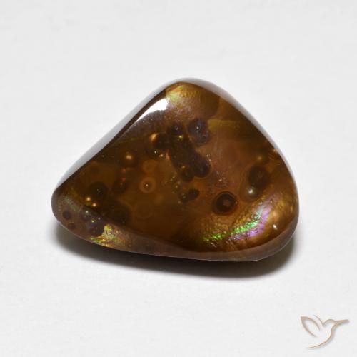 5.65ct Naturel Multicolore Agate de feu, Fantaisie, Opaque