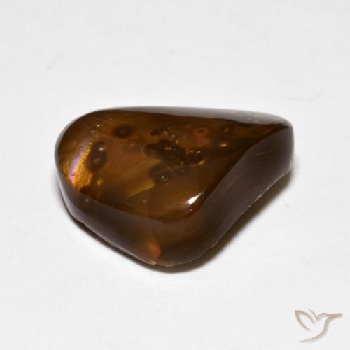 Agate de feu Multicolore naturelle Fantaisie, 5.65 ct, Opaque