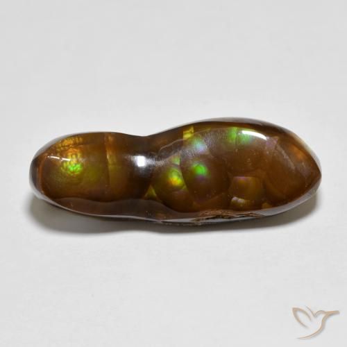6.34ct Naturel Multicolore Agate de feu, Fantaisie, Opaque