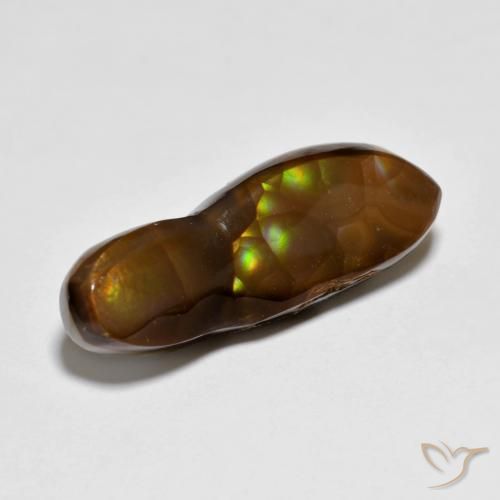 Agate de feu Multicolore naturelle Fantaisie, 6.34 ct, Opaque