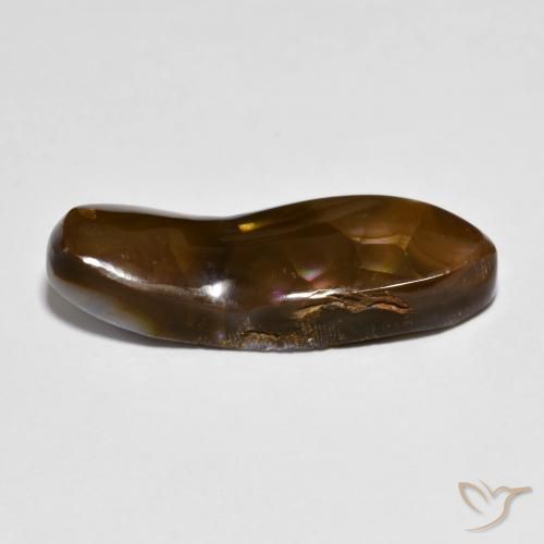 Agate de feu Multicolore naturelle Fantaisie, 6.34 ct, Opaque