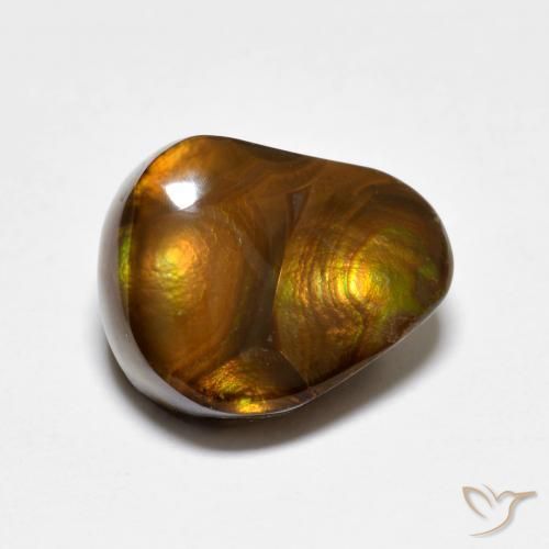 Agate de feu Multicolore naturelle Fantaisie, 5.03 ct, Opaque