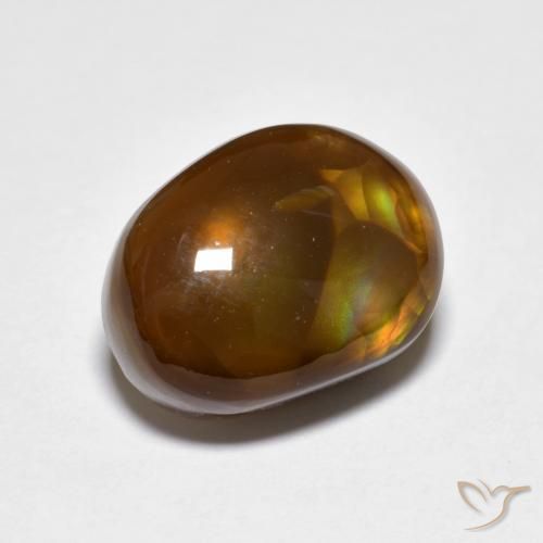 4.79ct Naturel Multicolore Agate de feu, Fantaisie, Translucide