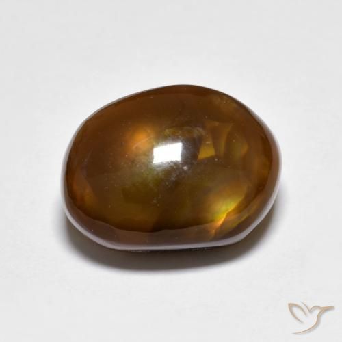 Agate de feu Multicolore naturelle Fantaisie, 4.79 ct, Translucide