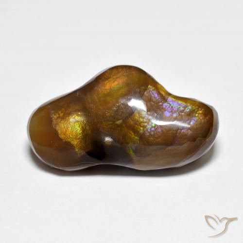 8.88ct Naturel Multicolore Agate de feu, Fantaisie, Opaque