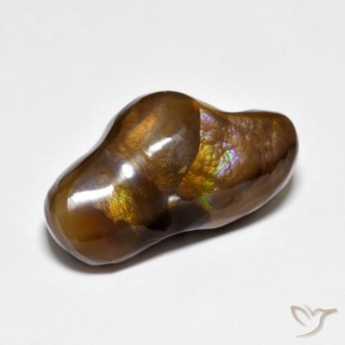 Agate de feu Multicolore naturelle Fantaisie, 8.88 ct, Opaque