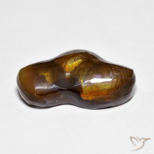 Agate de feu Multicolore naturelle Fantaisie, 8.88 ct, Opaque
