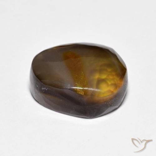 Agate de feu Multicolore naturelle Fantaisie, 5.37 ct, Opaque
