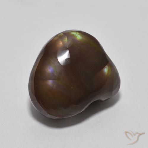 Agate de feu Multicolore naturelle Fantaisie, 5.36 ct, Opaque