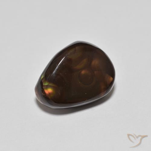 Agate de feu Multicolore naturelle Fantaisie, 4.95 ct, Opaque