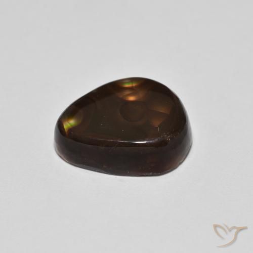 Agate de feu Multicolore naturelle Fantaisie, 4.95 ct, Opaque