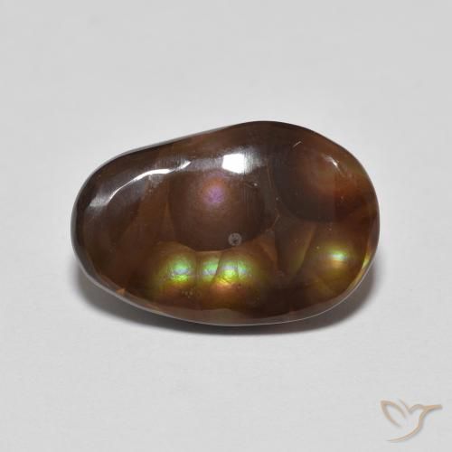 3.68ct Naturel Multicolore Agate de feu, Fantaisie, Opaque