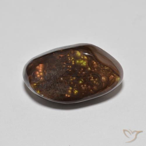 8.77ct Naturel Multicolore Agate de feu, Fantaisie, Opaque