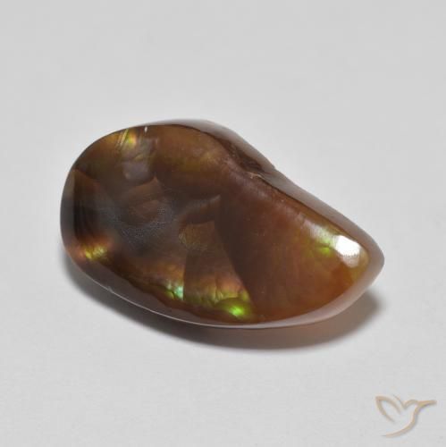 Agate de feu Multicolore naturelle Fantaisie, 6.04 ct, Translucide